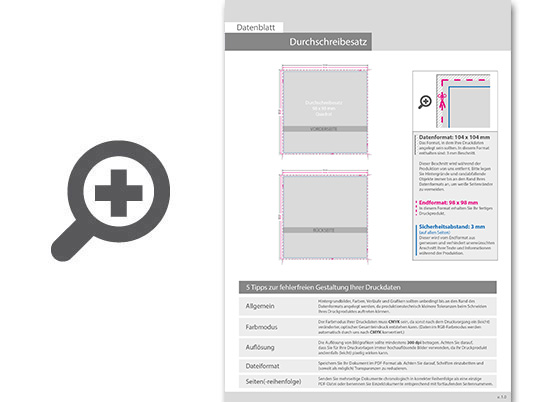 Product Bild durchschreibes__tze_quadrat_9_8_cm_x_9_8_cm__2-fach__1_1-farbig